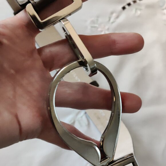 Ellen Tracy BROWN Genuine Leather Belt *Self Adjustable Length* - Picture 8 of 10